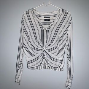 Abercrombie Wrap Button Down Blouse